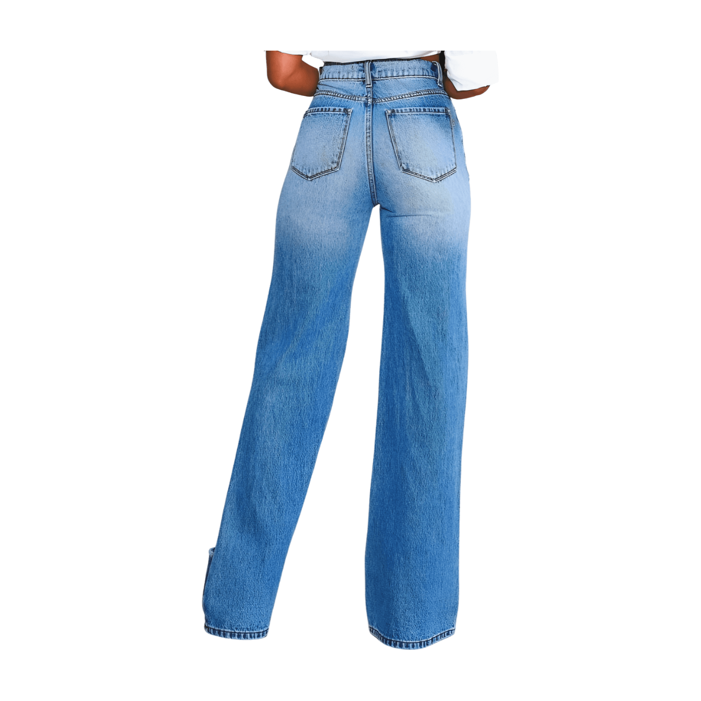 High Rise Distressed Wide Leg Jeans – Alicia DiMichele Boutique