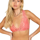Lace Halter Bralette - Candy Apple – Alicia DiMichele Boutique