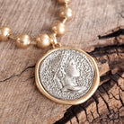 Caesar Coin Ball Chain Necklace – Alicia DiMichele Boutique