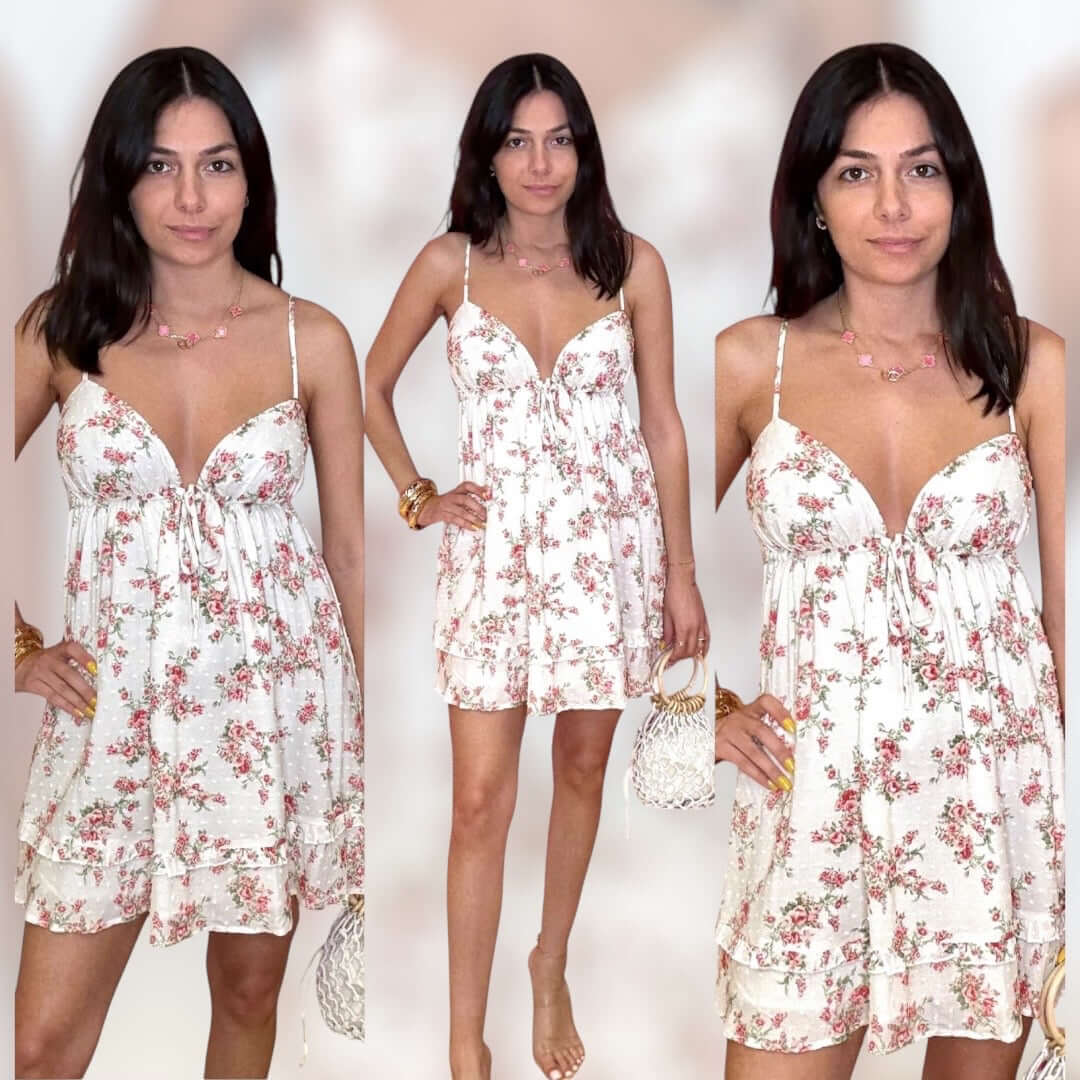 Rosewater Ruffle Mini Dress – Alicia DiMichele Boutique