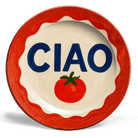 Ciao Tomato Ceramic Plate – Alicia DiMichele Boutique