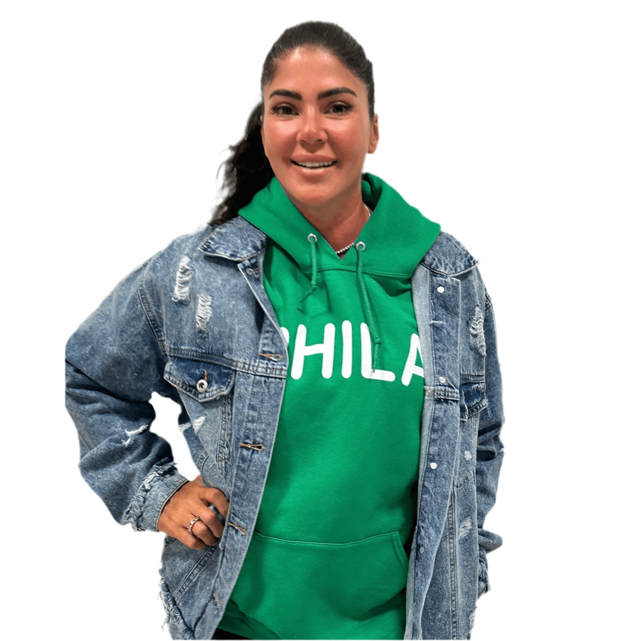 Philly Sweatshirt - Green – Alicia DiMichele Boutique