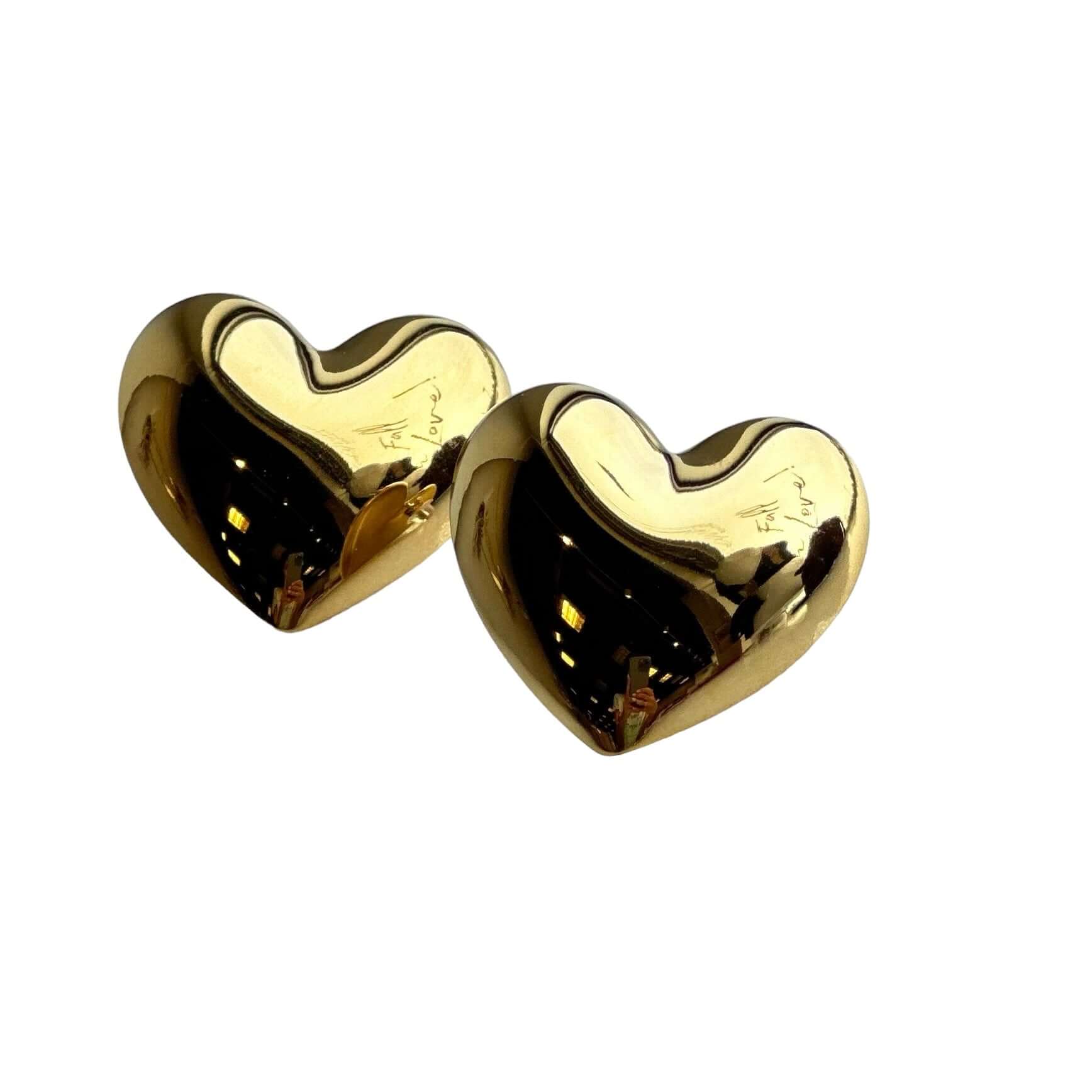 Gold Heart Earrings – Alicia DiMichele Boutique