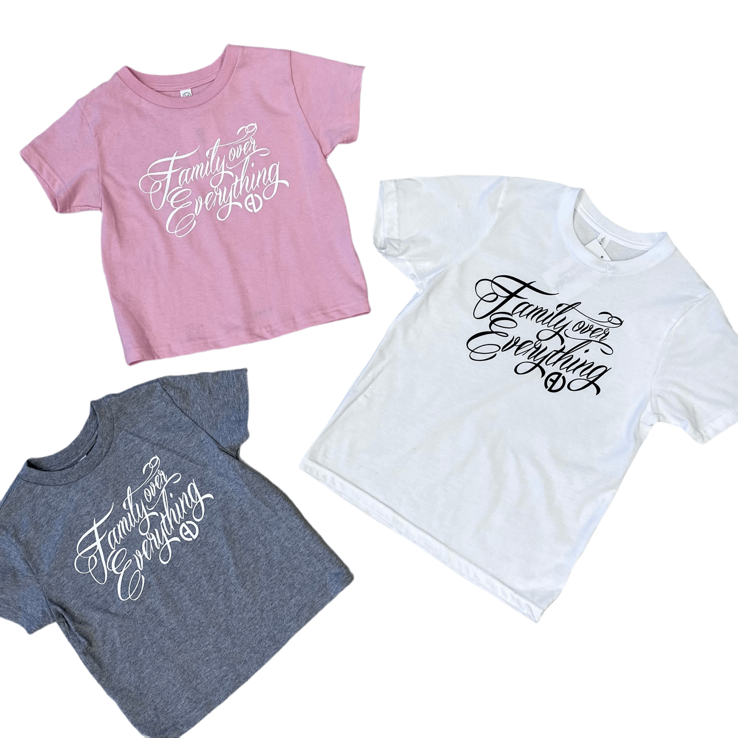 Family Over Everything® YOUTH Tee - Grey – Alicia DiMichele Boutique