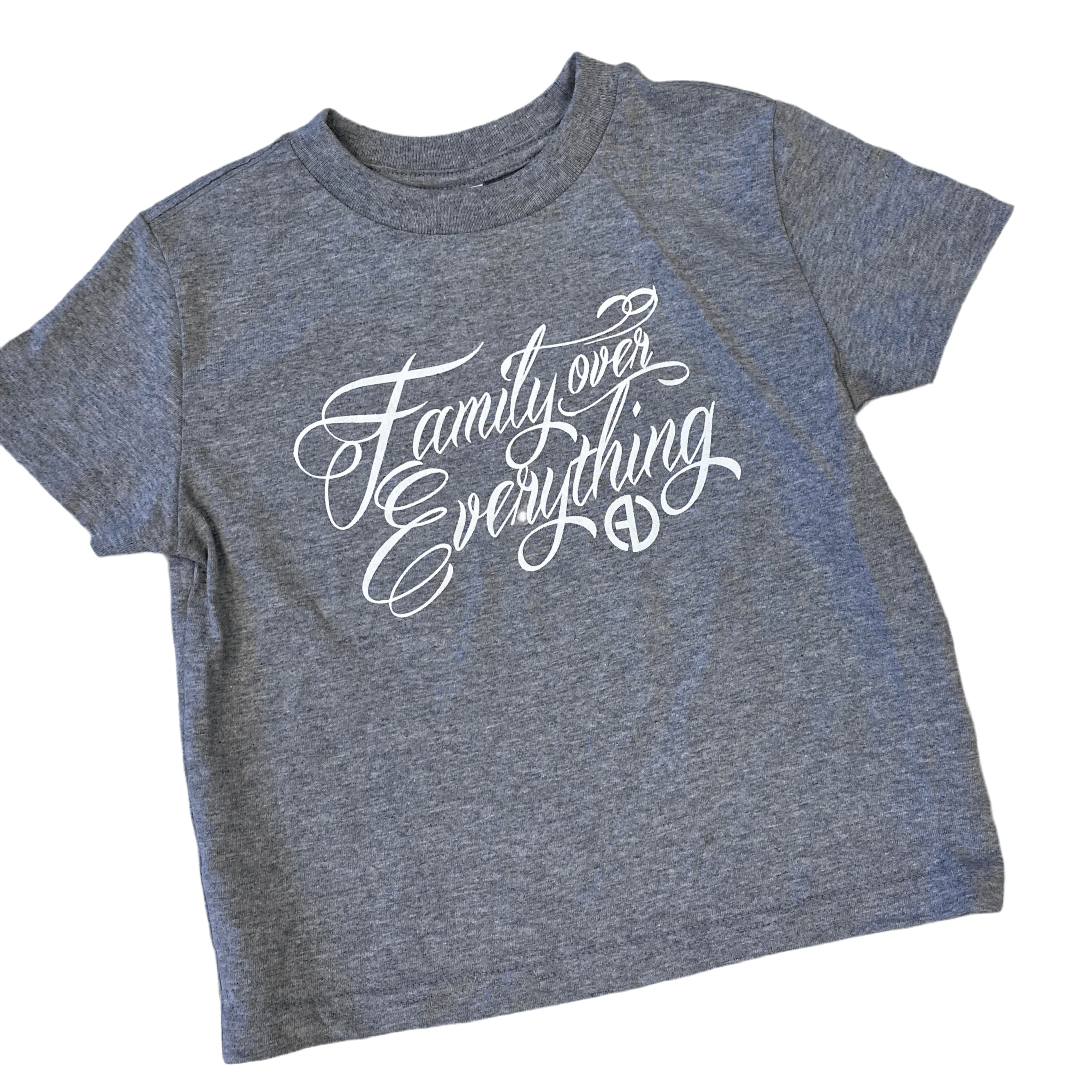 Family Over Everything® YOUTH Tee - Grey – Alicia DiMichele Boutique