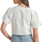 Eyelet Charm Tie Top – Alicia DiMichele Boutique