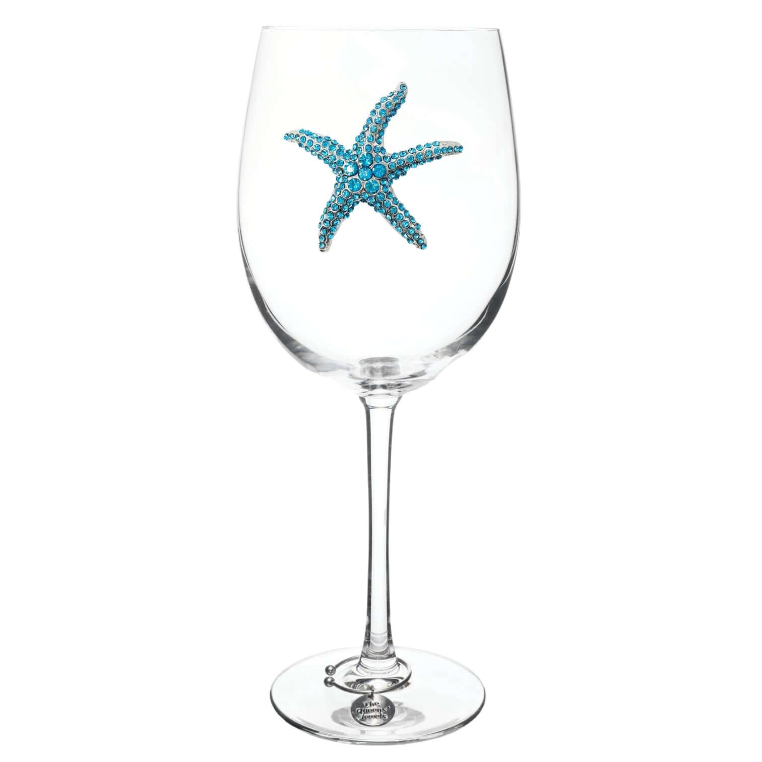 Blue Starfish Jeweled Stemmed Wine Glass – Alicia DiMichele Boutique