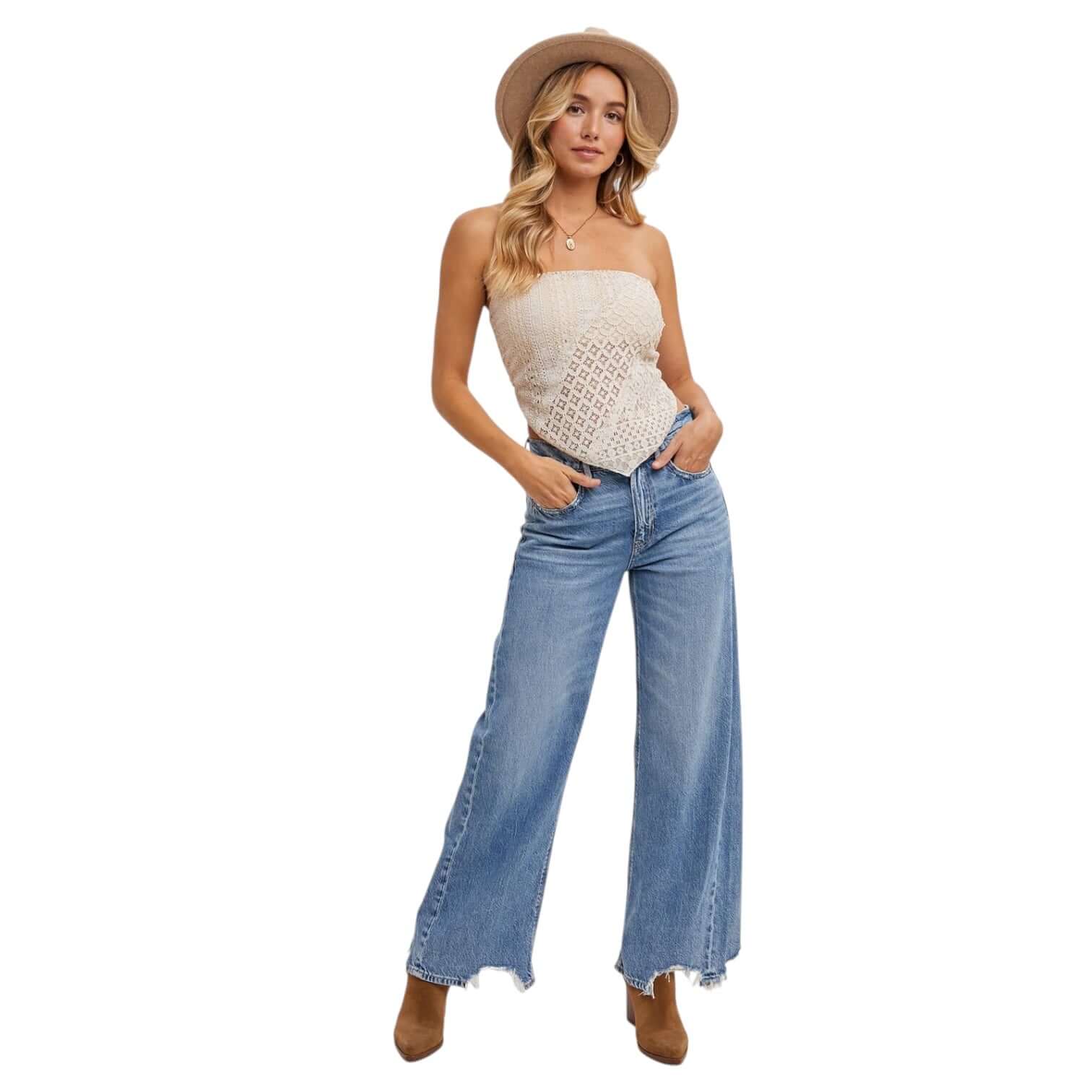 Desert Bloom Lace Bandana Top – Alicia DiMichele Boutique