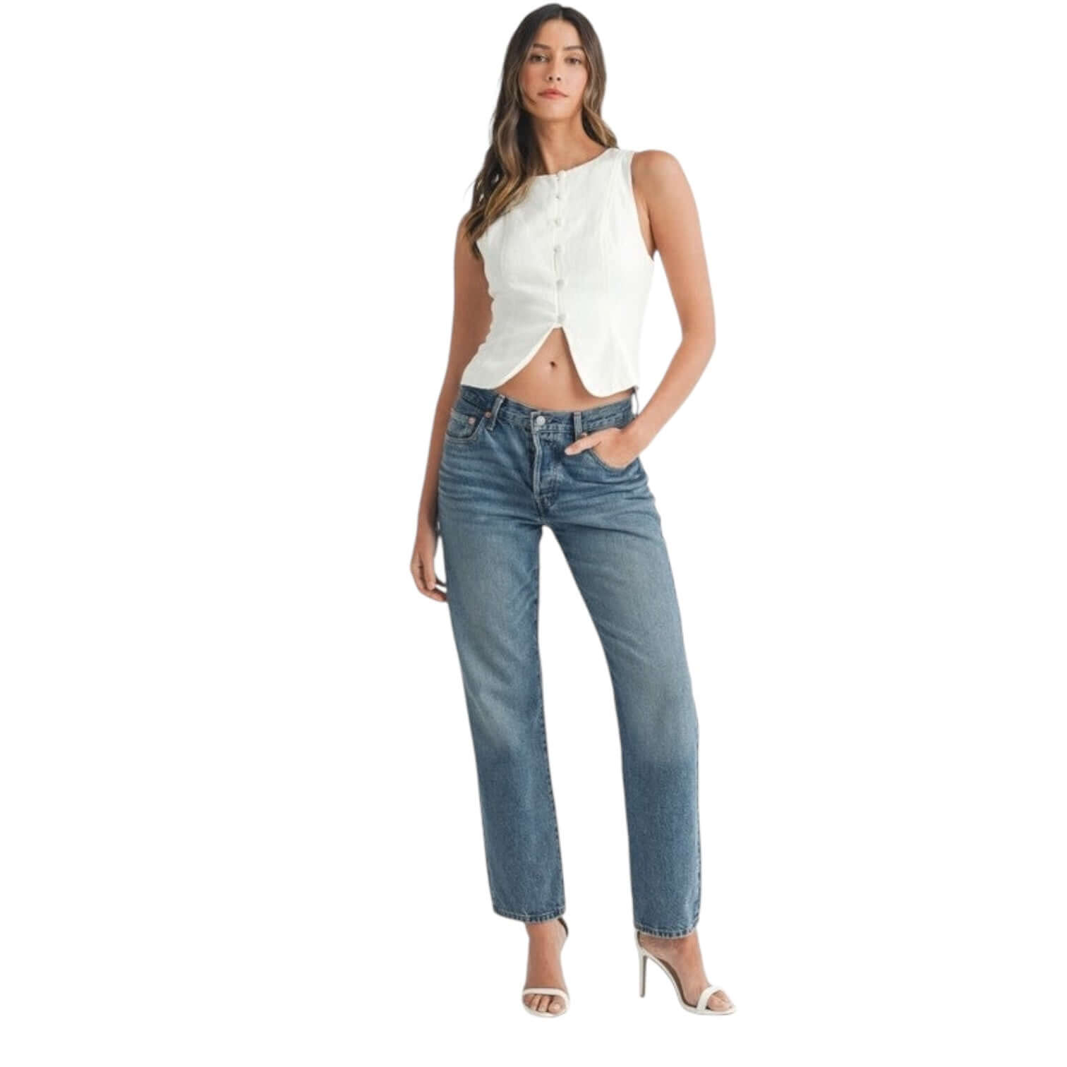 Tailored Button-Up Vest – Alicia DiMichele Boutique
