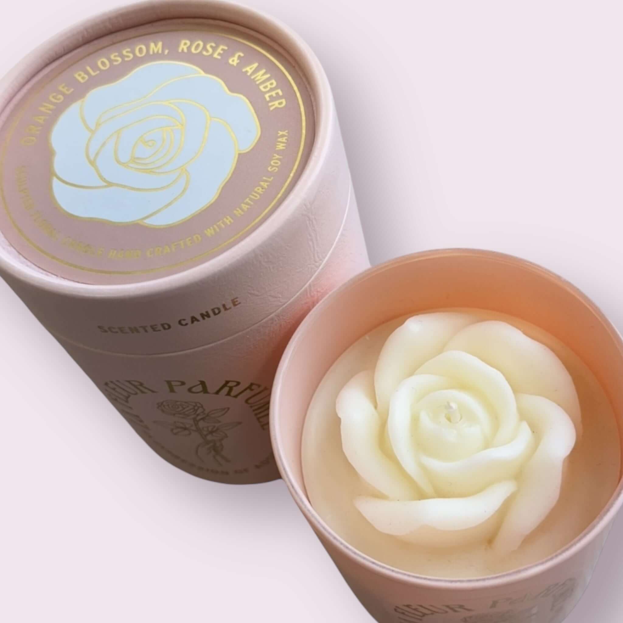La Fleur Parfumée Candle – White Rose – Alicia DiMichele Boutique