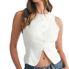 Tailored Button-Up Vest – Alicia DiMichele Boutique