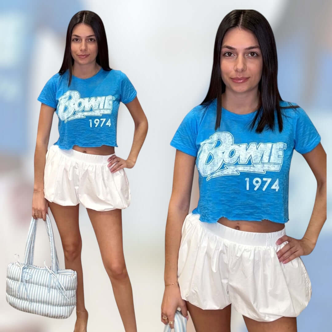 Poplin Puff Shorts - White – Alicia DiMichele Boutique