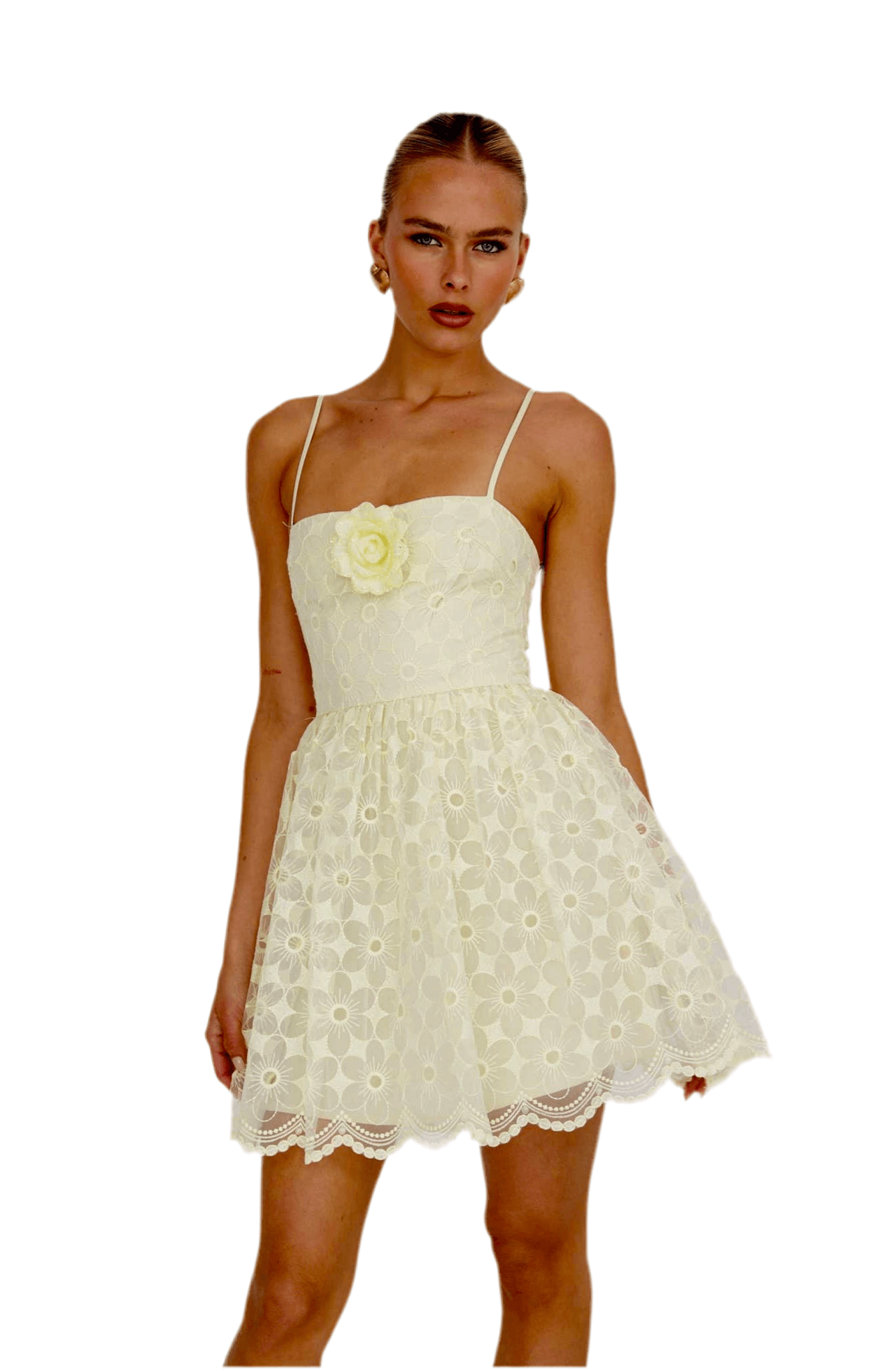 Lemon Drop Embellished Mini Dress – Alicia DiMichele Boutique