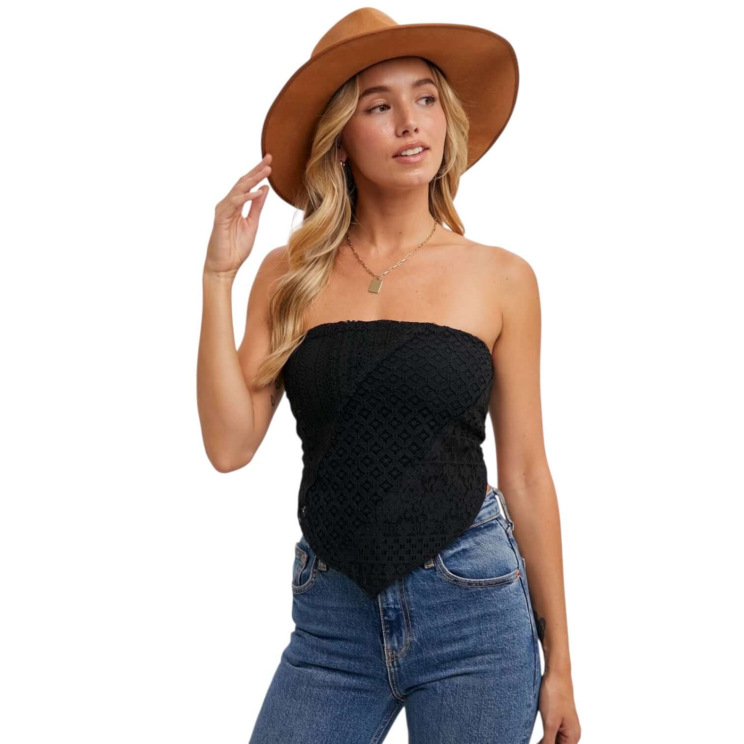 Midnight Muse Lace Bandana Top – Alicia DiMichele Boutique