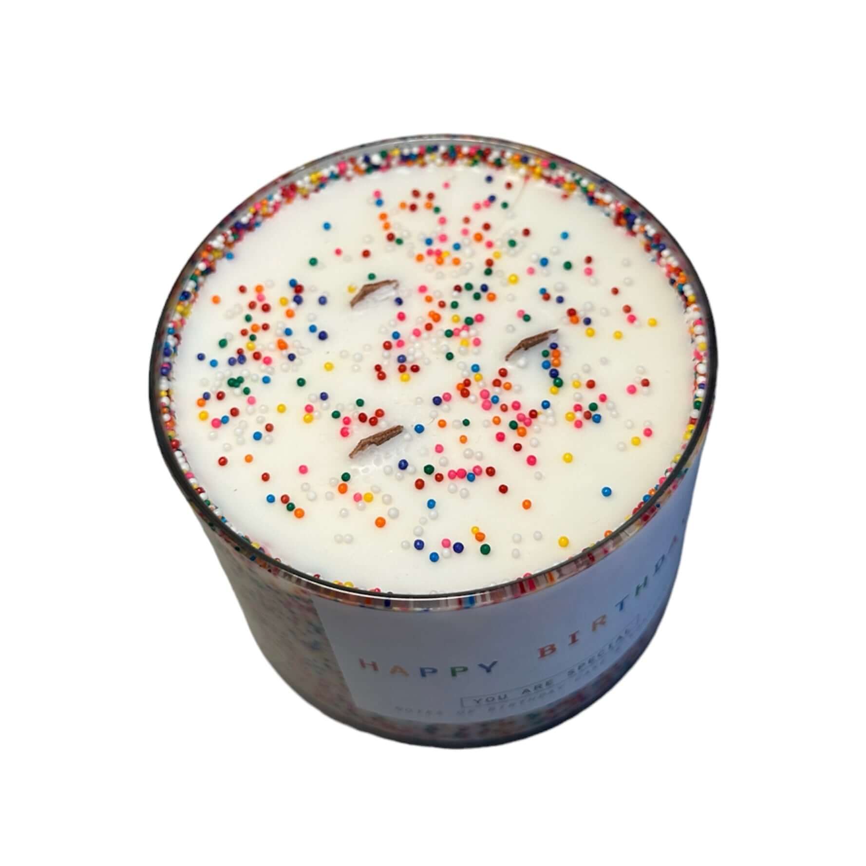 Happy Birthday 3-Wick Sprinkles Candle – Alicia DiMichele Boutique