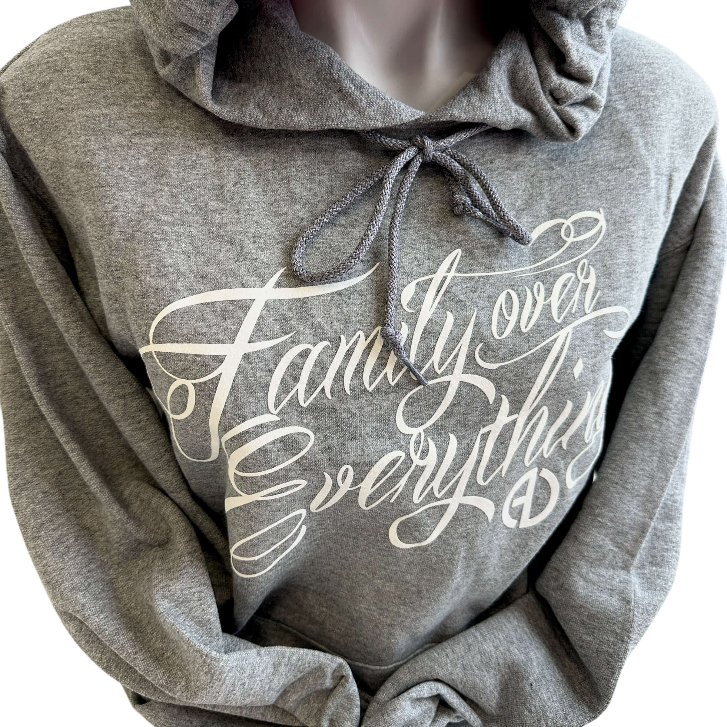 Family Over Everything® Hoodie - Grey – Alicia DiMichele Boutique