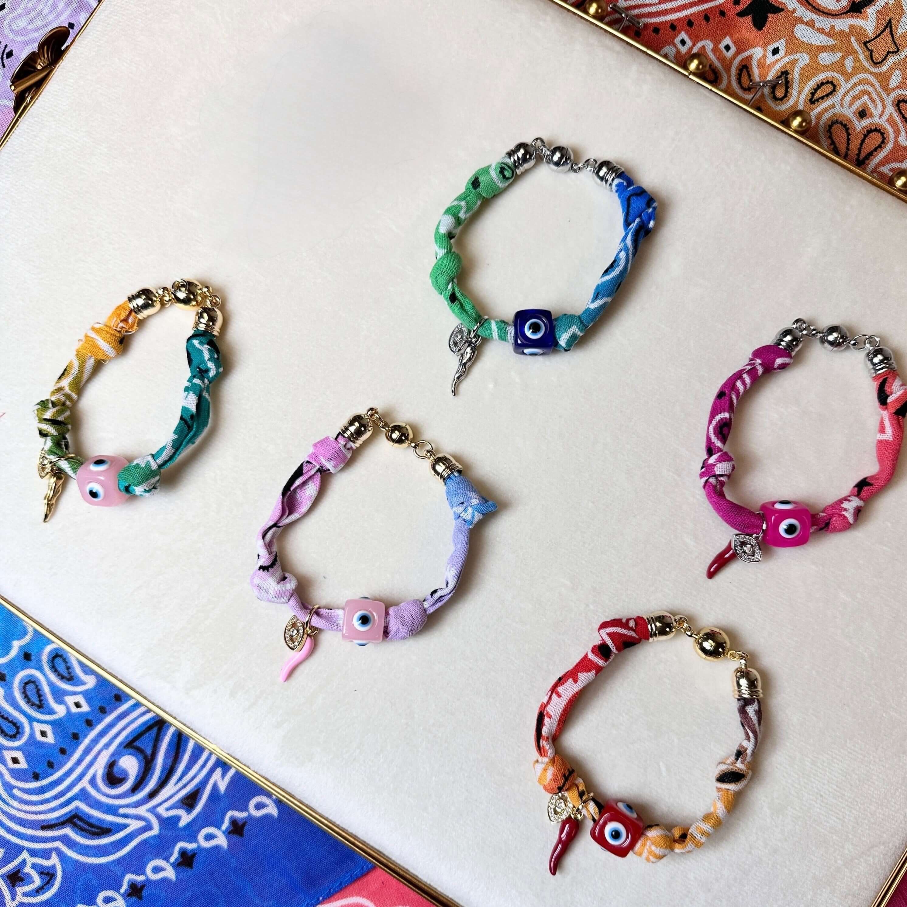 Give 'Em The Horn Bandana Bracelets – Alicia DiMichele Boutique