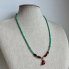Half Moon Ruby Green Onyx Choker – Alicia DiMichele Boutique