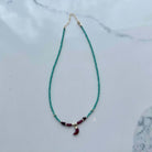 Half Moon Ruby Green Onyx Choker – Alicia DiMichele Boutique