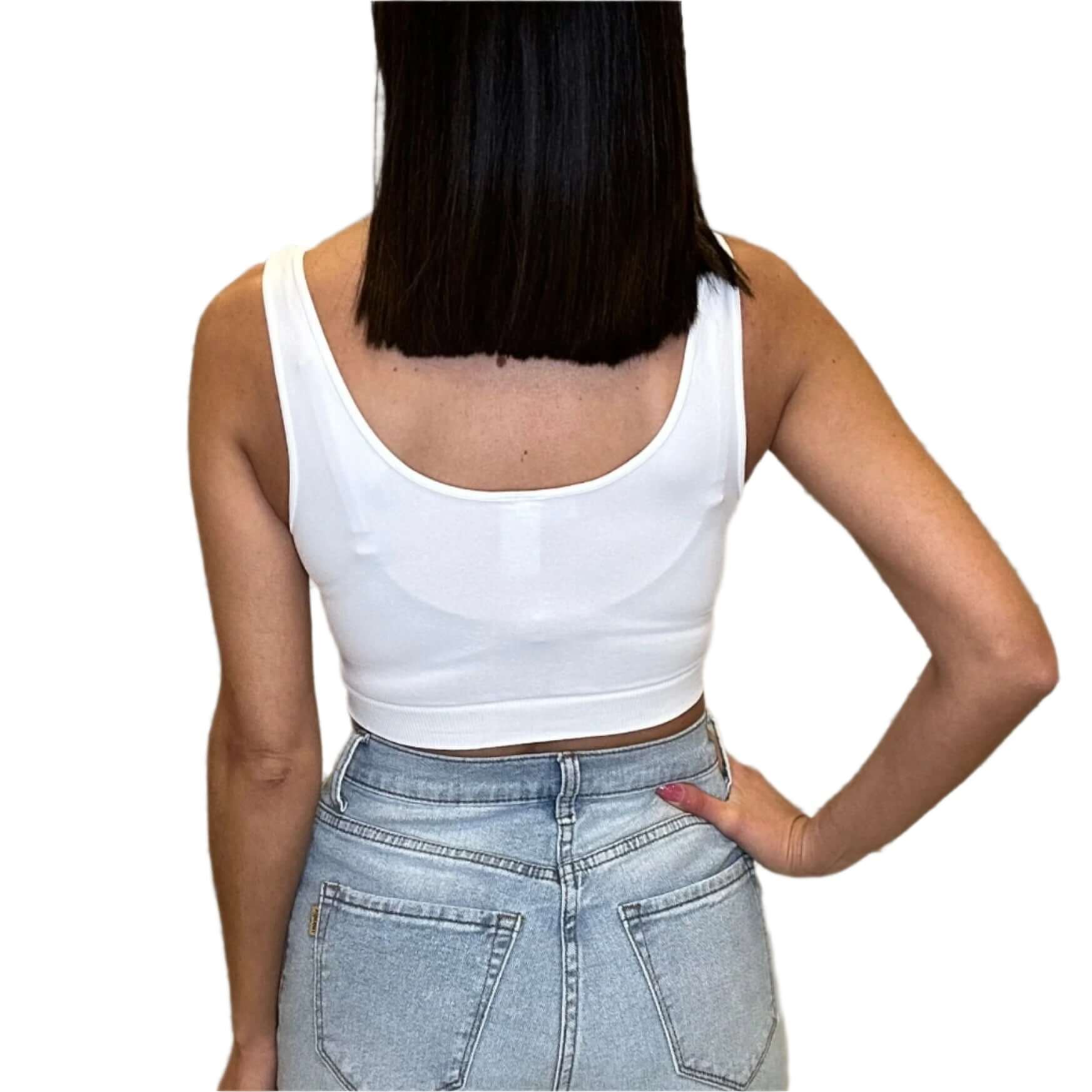 Basic Crop Top - White – Alicia DiMichele Boutique