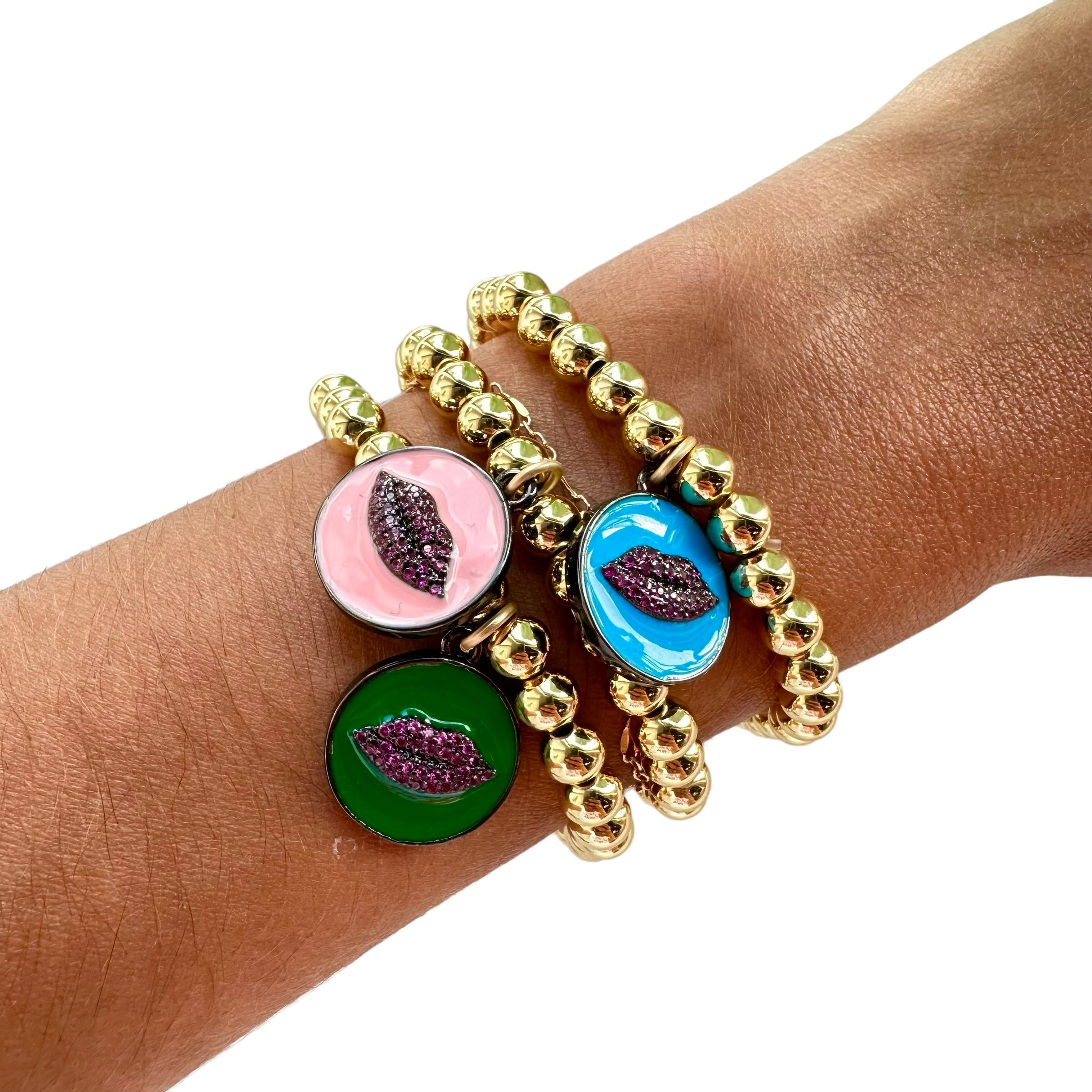 Smooch Bracelet - Emerald – Alicia DiMichele Boutique