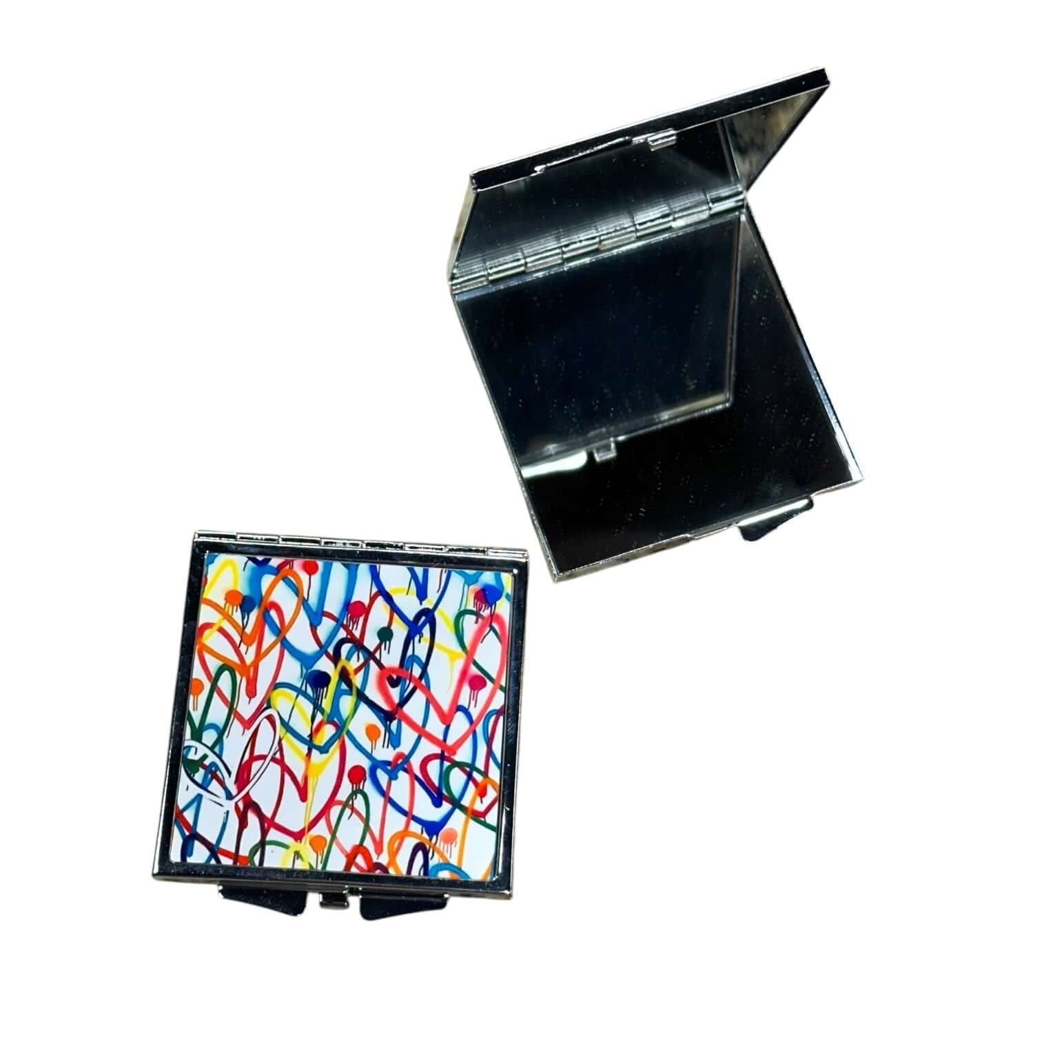 Graffiti Hearts Pocket Mirror – Alicia DiMichele Boutique