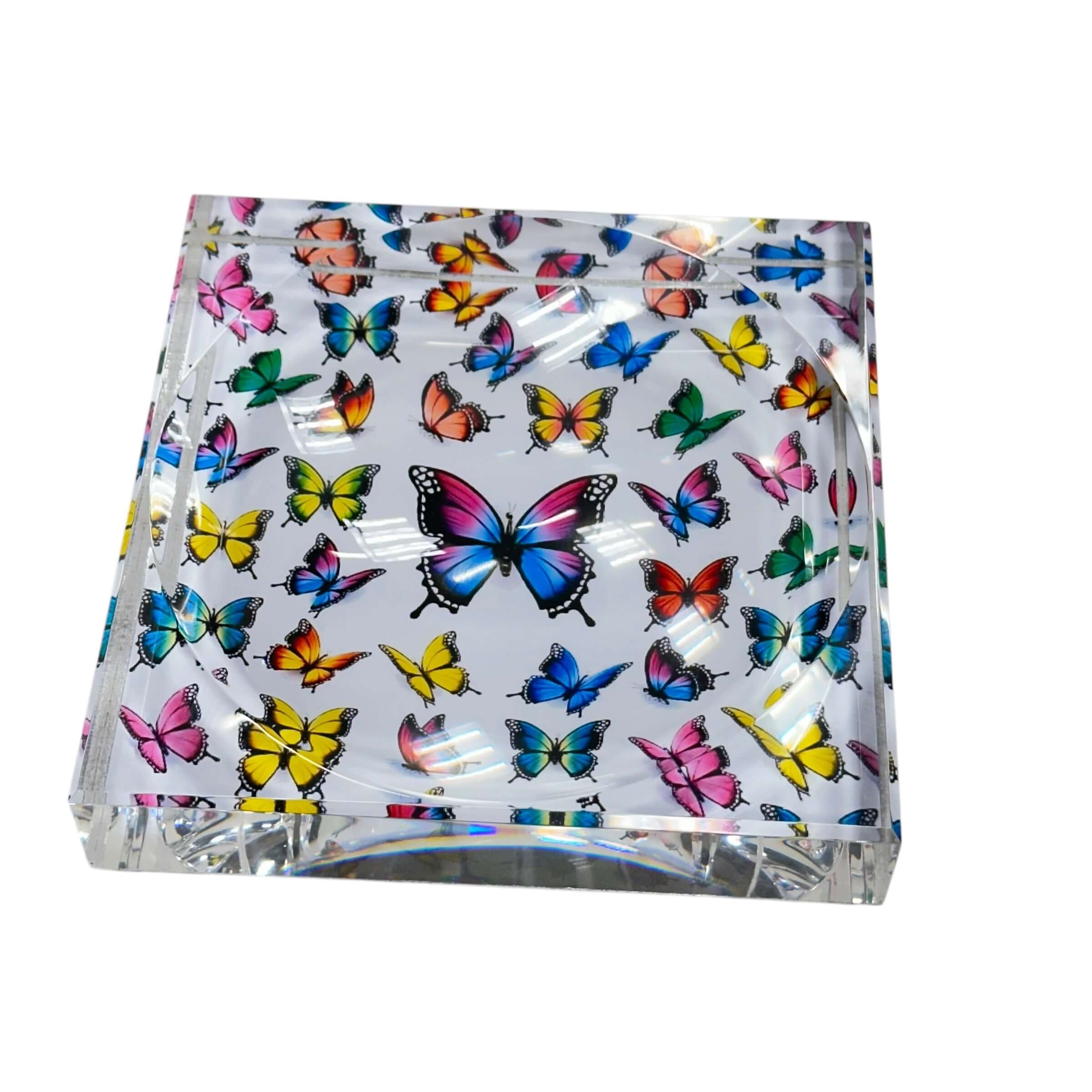 Butterfly Acrylic Block Trinket Dish – Alicia DiMichele Boutique