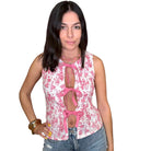 Rosie Toile Ribbon Top – Alicia DiMichele Boutique