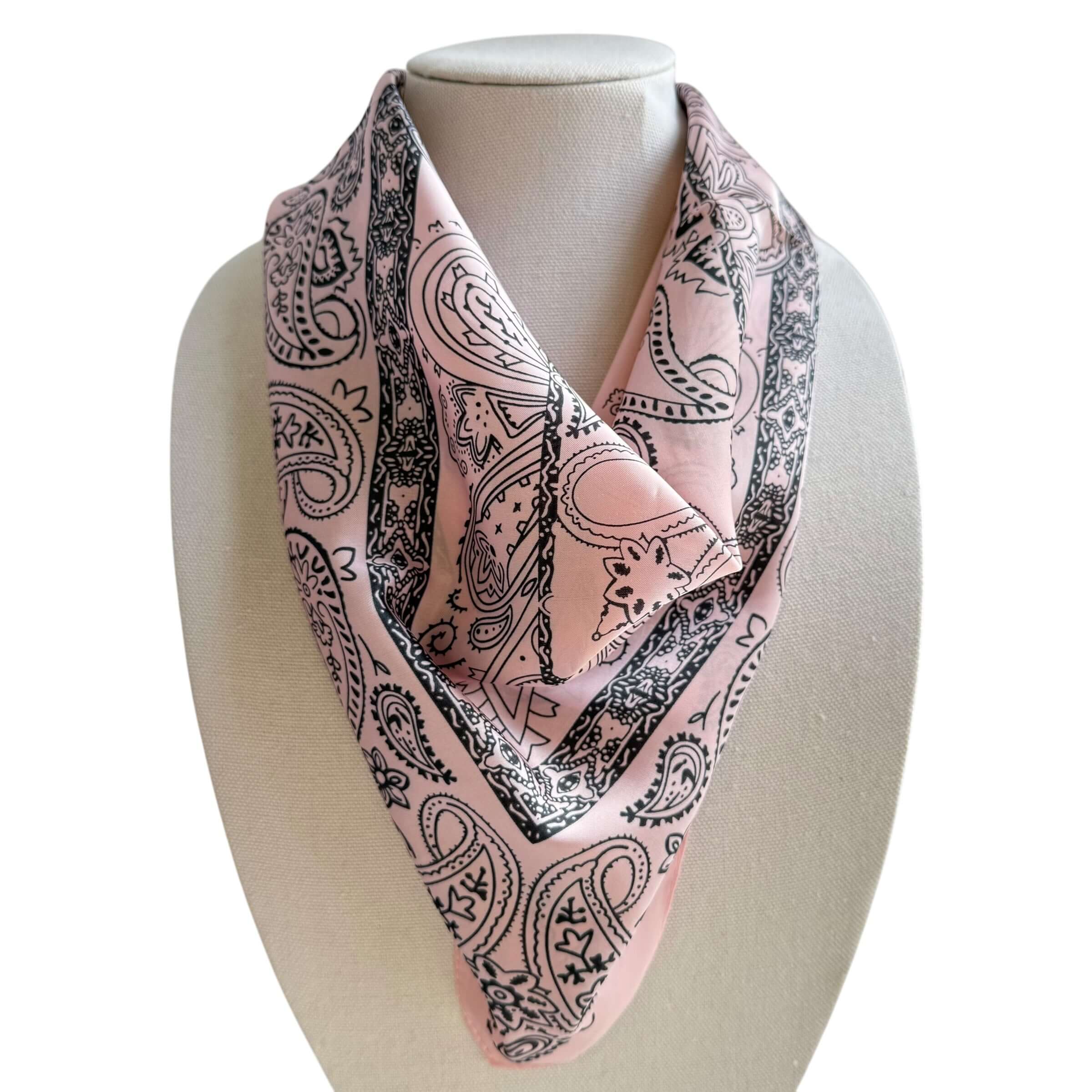Classic Paisley Bandana Scarf - Pink – Alicia DiMichele Boutique