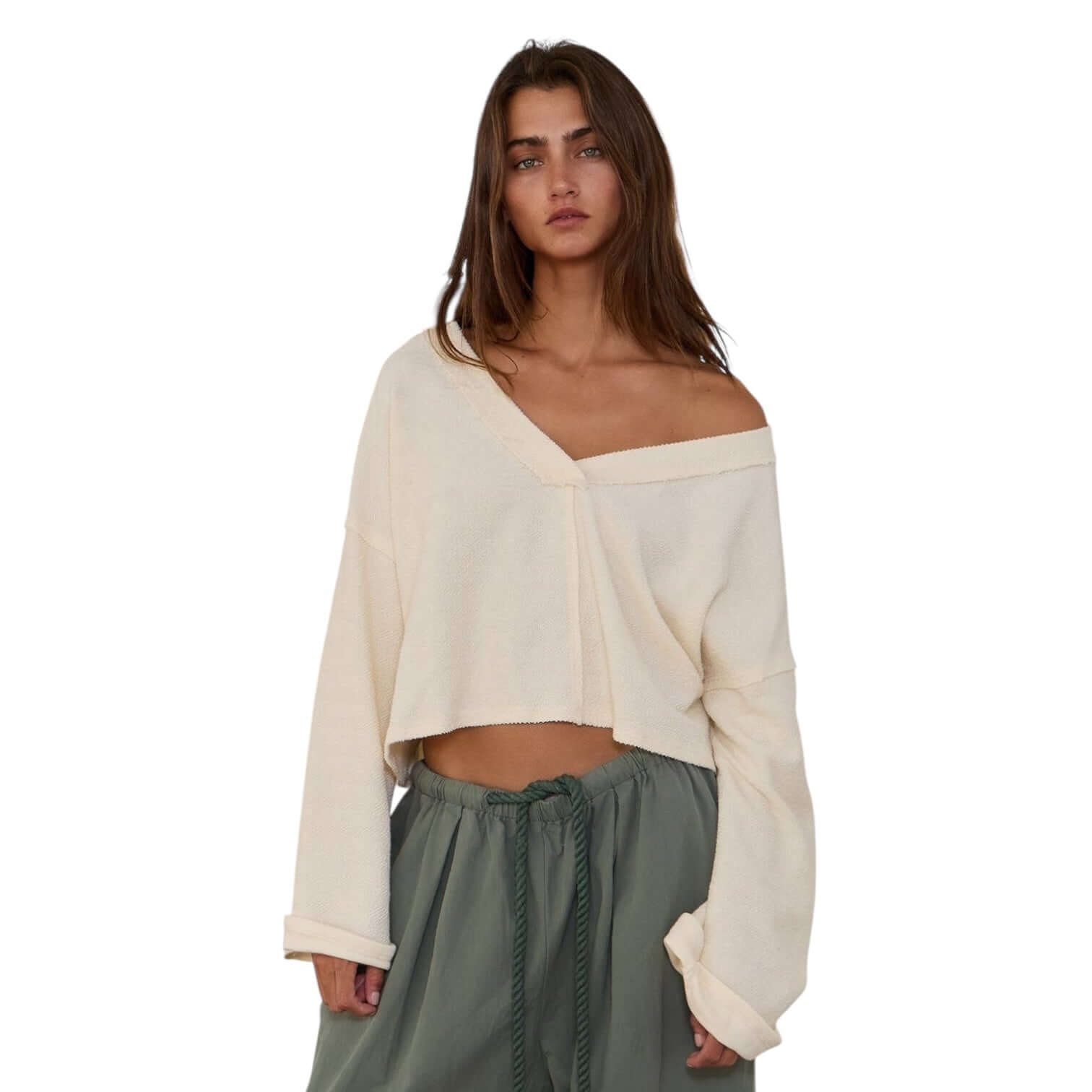 Back Tie Slouchy Crop Top – Alicia DiMichele Boutique
