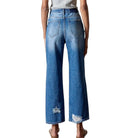 Destructed High-Rise Straight Jeans – Alicia DiMichele Boutique