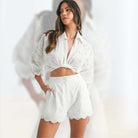 Sweet Escape Eyelet Shorts Set – Alicia DiMichele Boutique