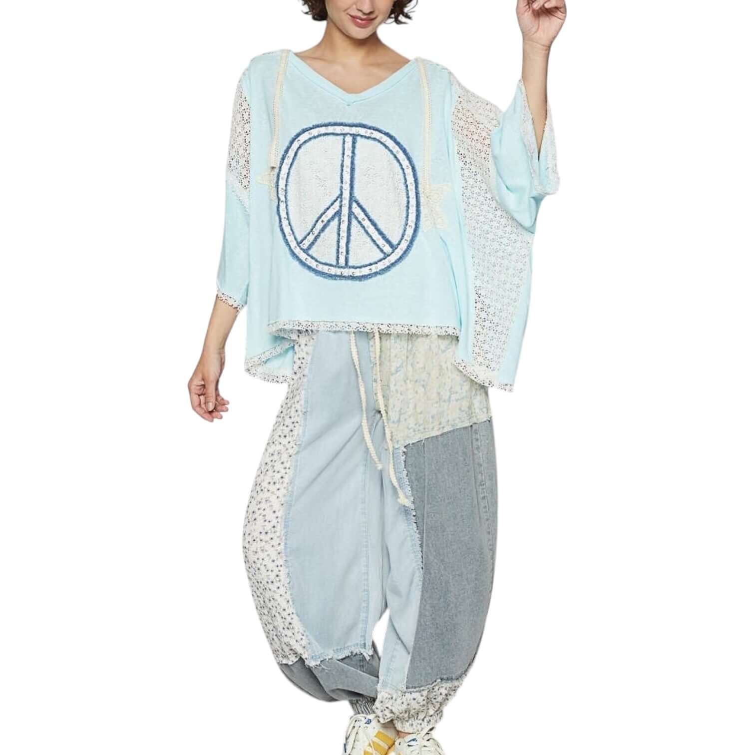 Cotton Candy Peace Crochet Top – Alicia DiMichele Boutique