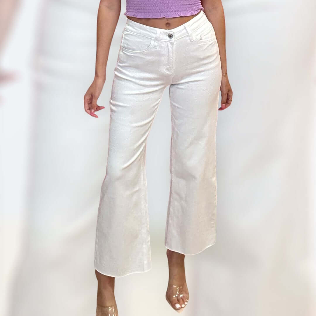 Optic White Crop Jeans – Alicia DiMichele Boutique