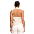 Champagne Luxe Scarf Top – Alicia DiMichele Boutique