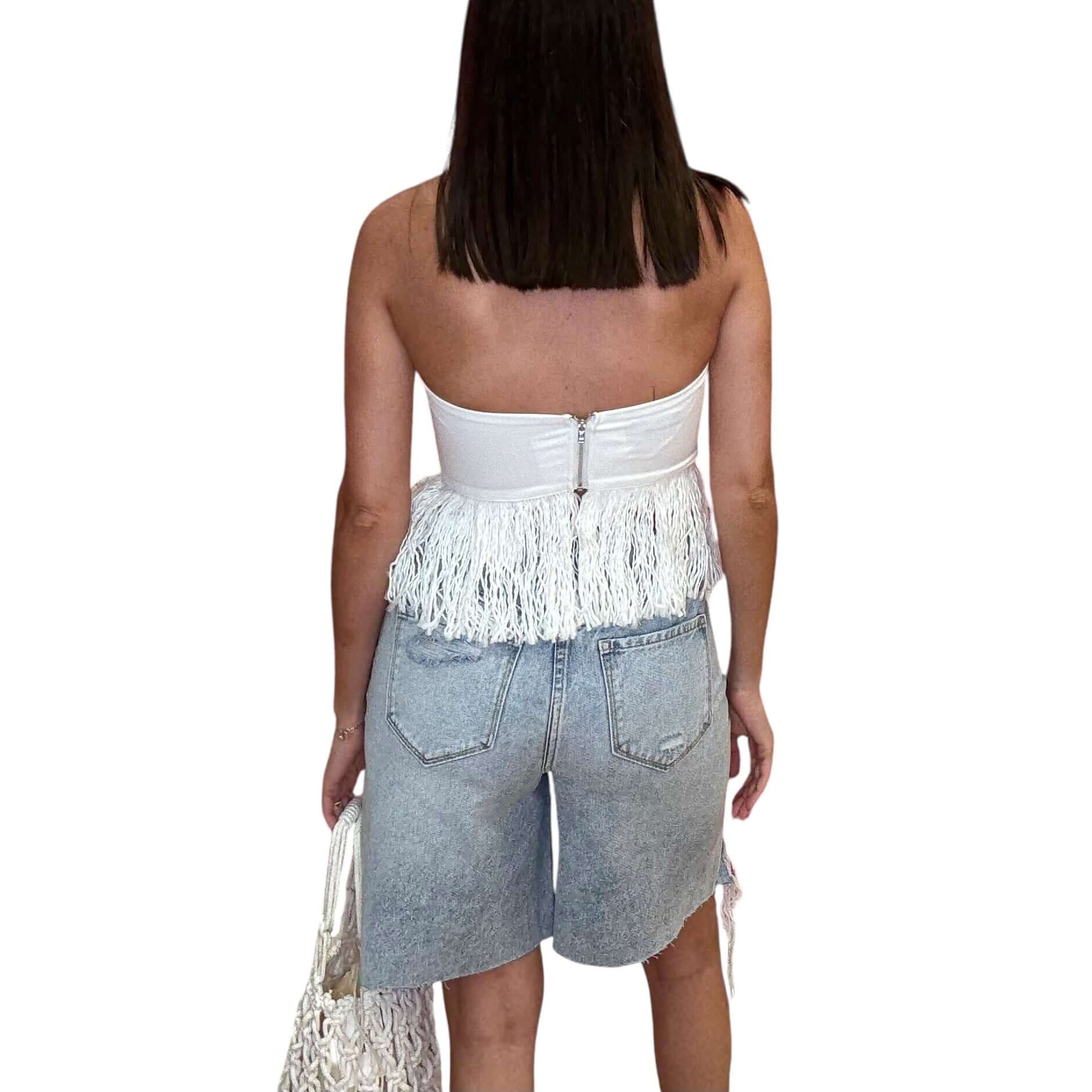 Crochet Strapless Top – Alicia DiMichele Boutique