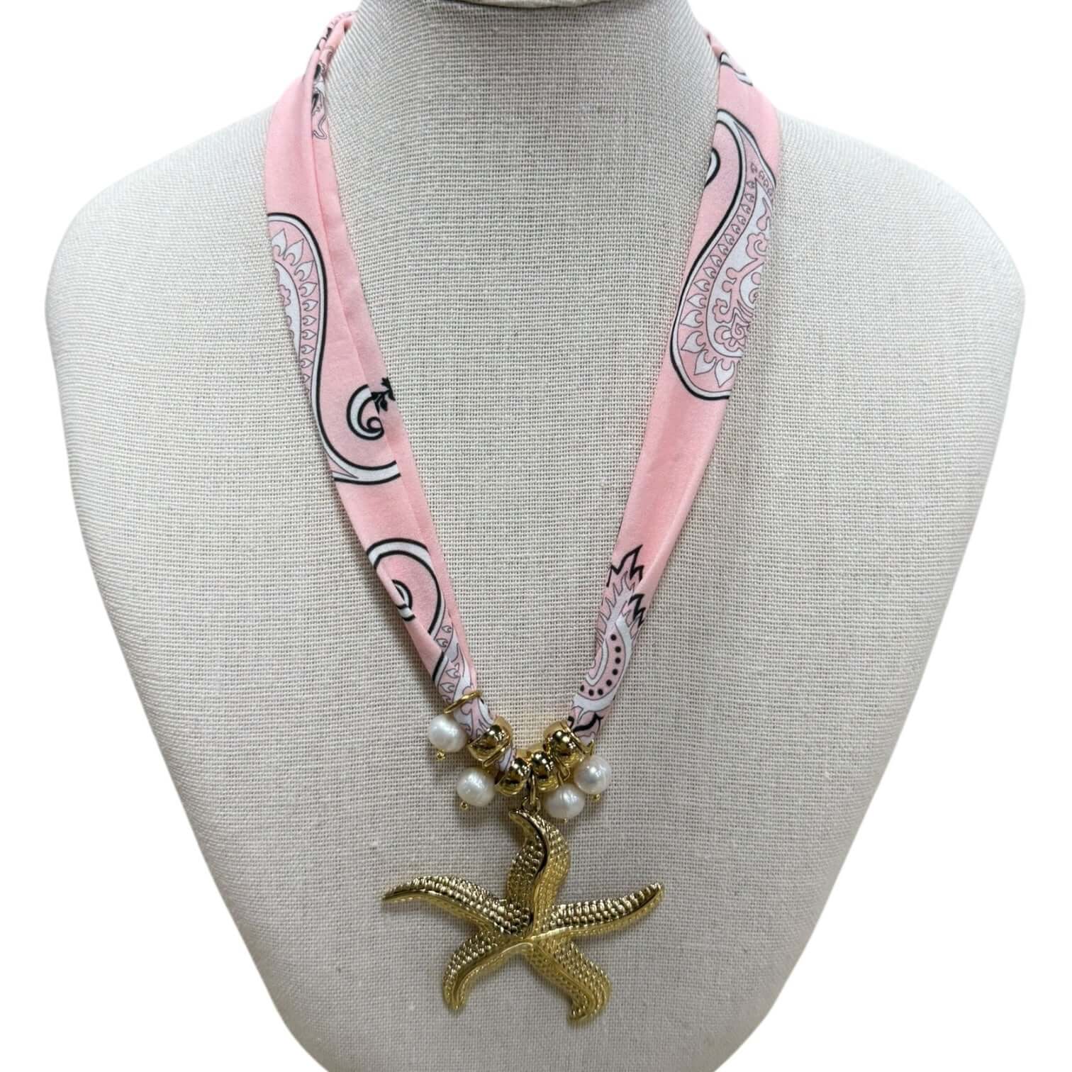 Bubblegum Bandana Starfish Necklace – Alicia DiMichele Boutique