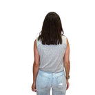 Crewneck Bubble Hem Tank - Heather Grey – Alicia DiMichele Boutique