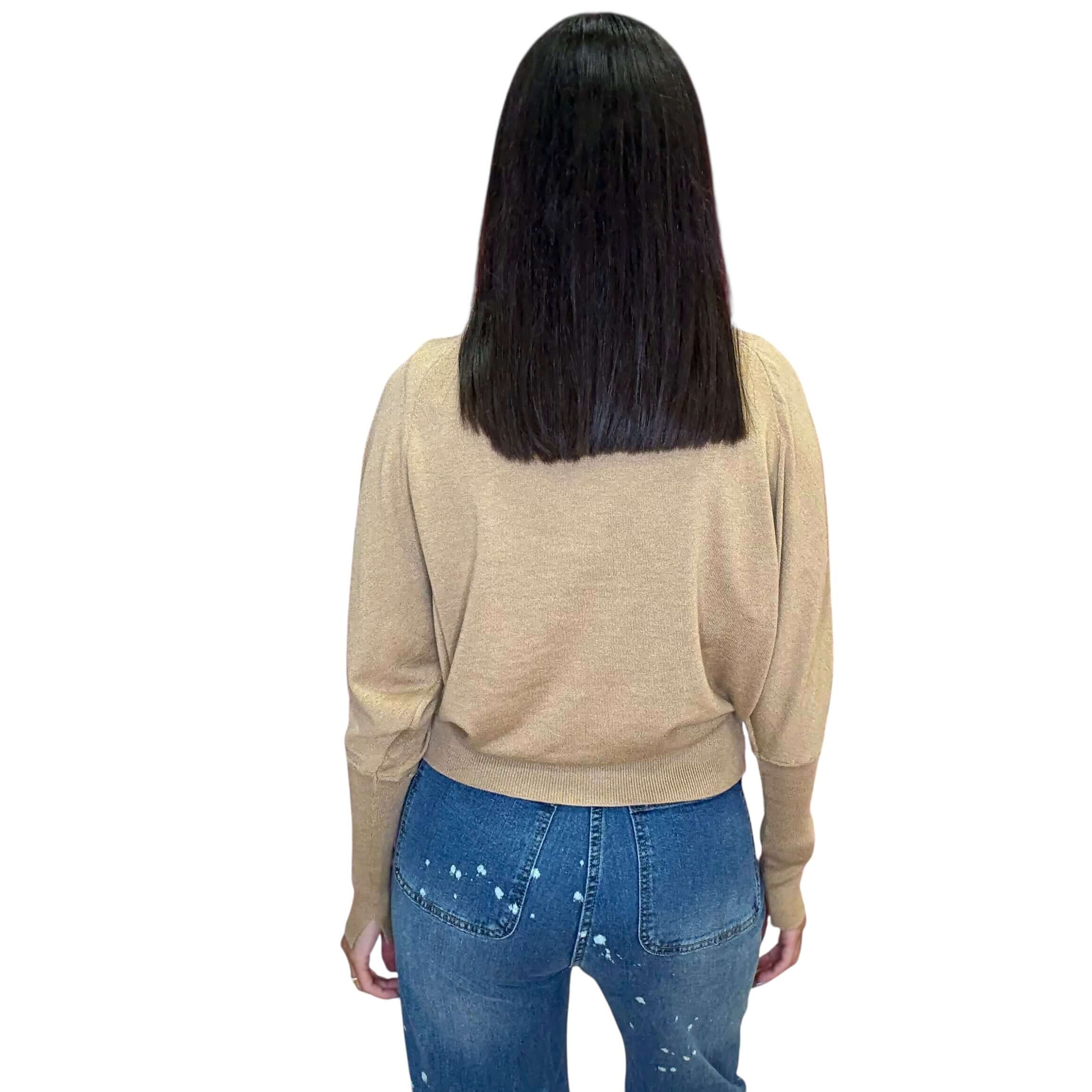 Dolman Knit Pullover – Camel – Alicia DiMichele Boutique