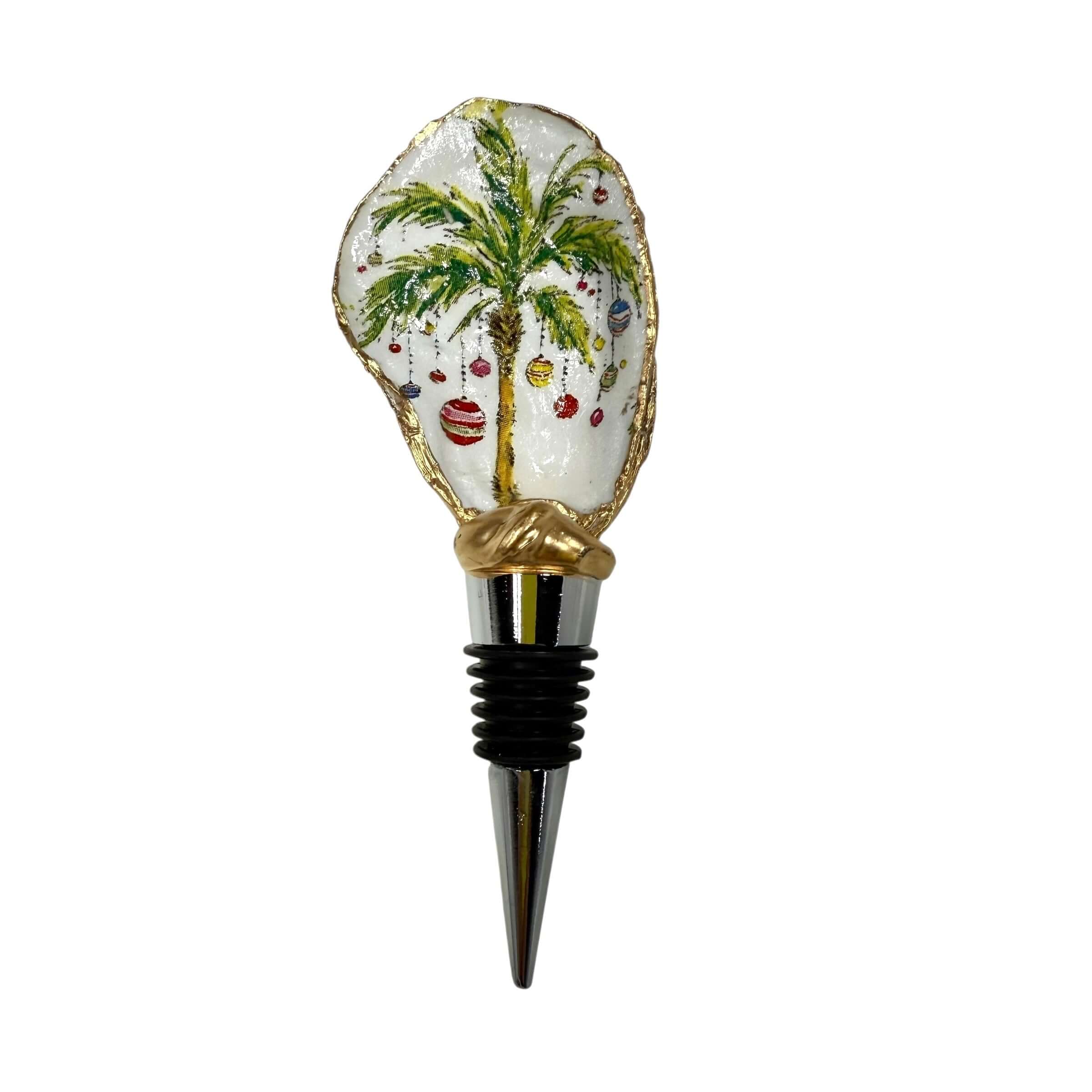 Palm Holiday Oyster Wine Stopper – Alicia DiMichele Boutique
