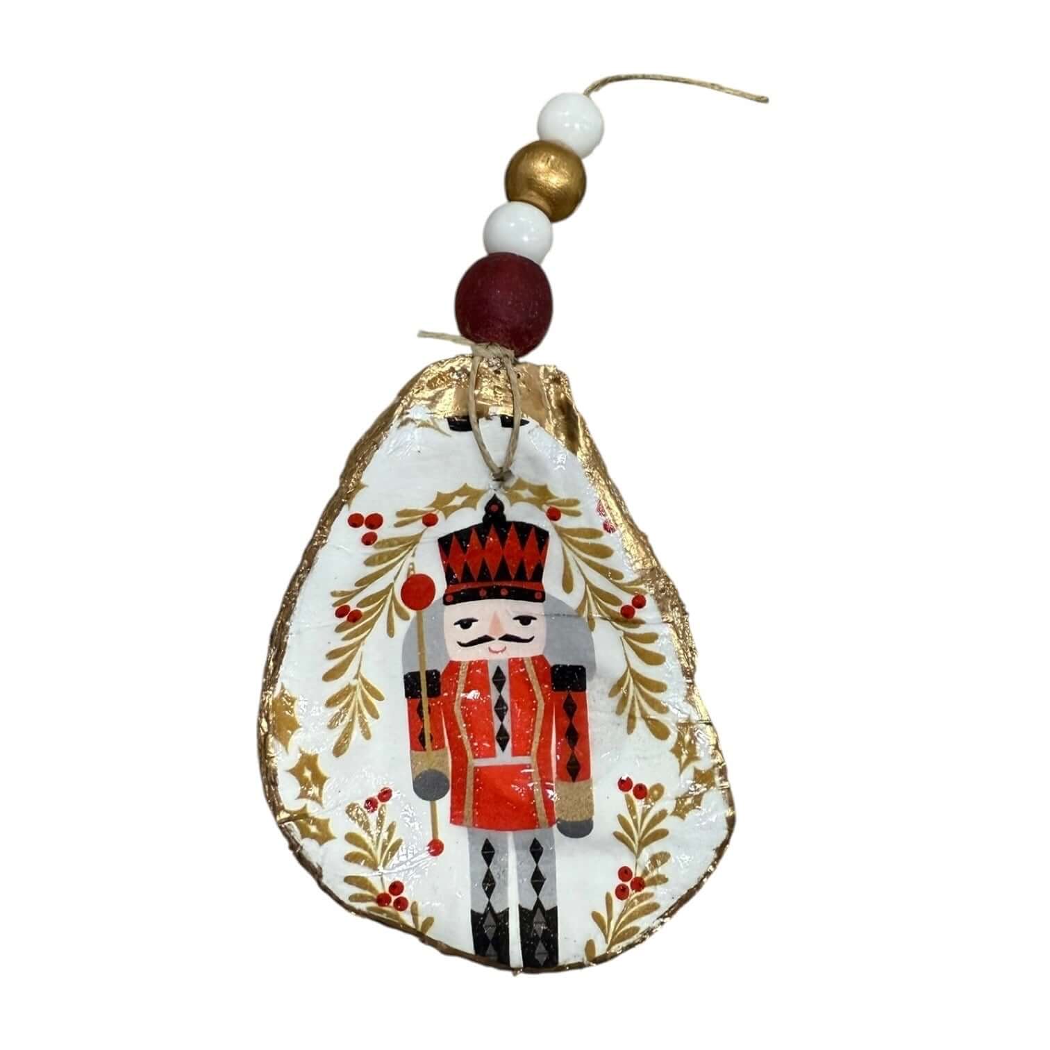 Nutcracker Decoupage Oyster Ornament – Alicia DiMichele Boutique