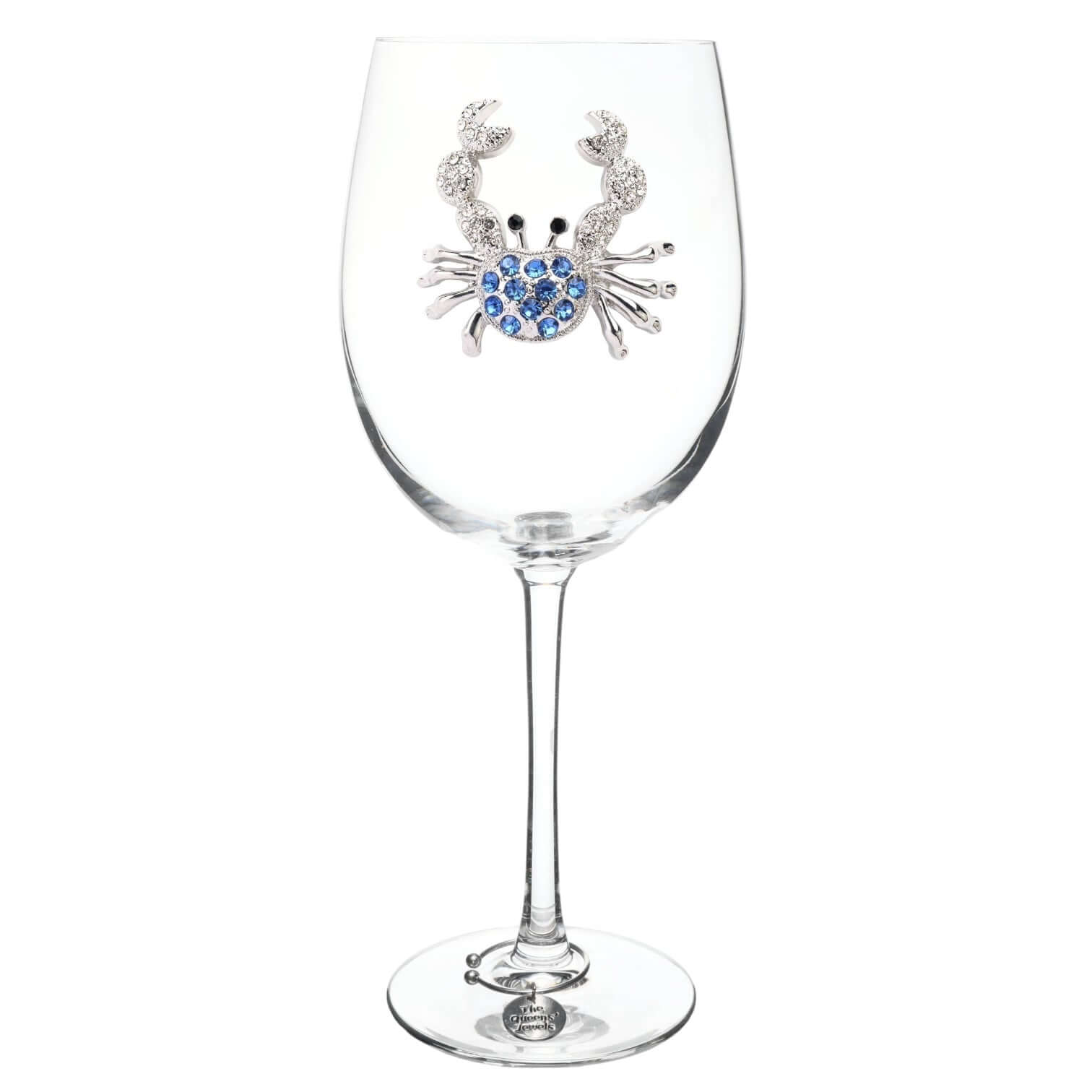Blue Crab Jeweled Stemmed Wine Glass – Alicia DiMichele Boutique
