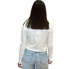 Long Sleeve Bubble Hem Top – Pearl – Alicia DiMichele Boutique