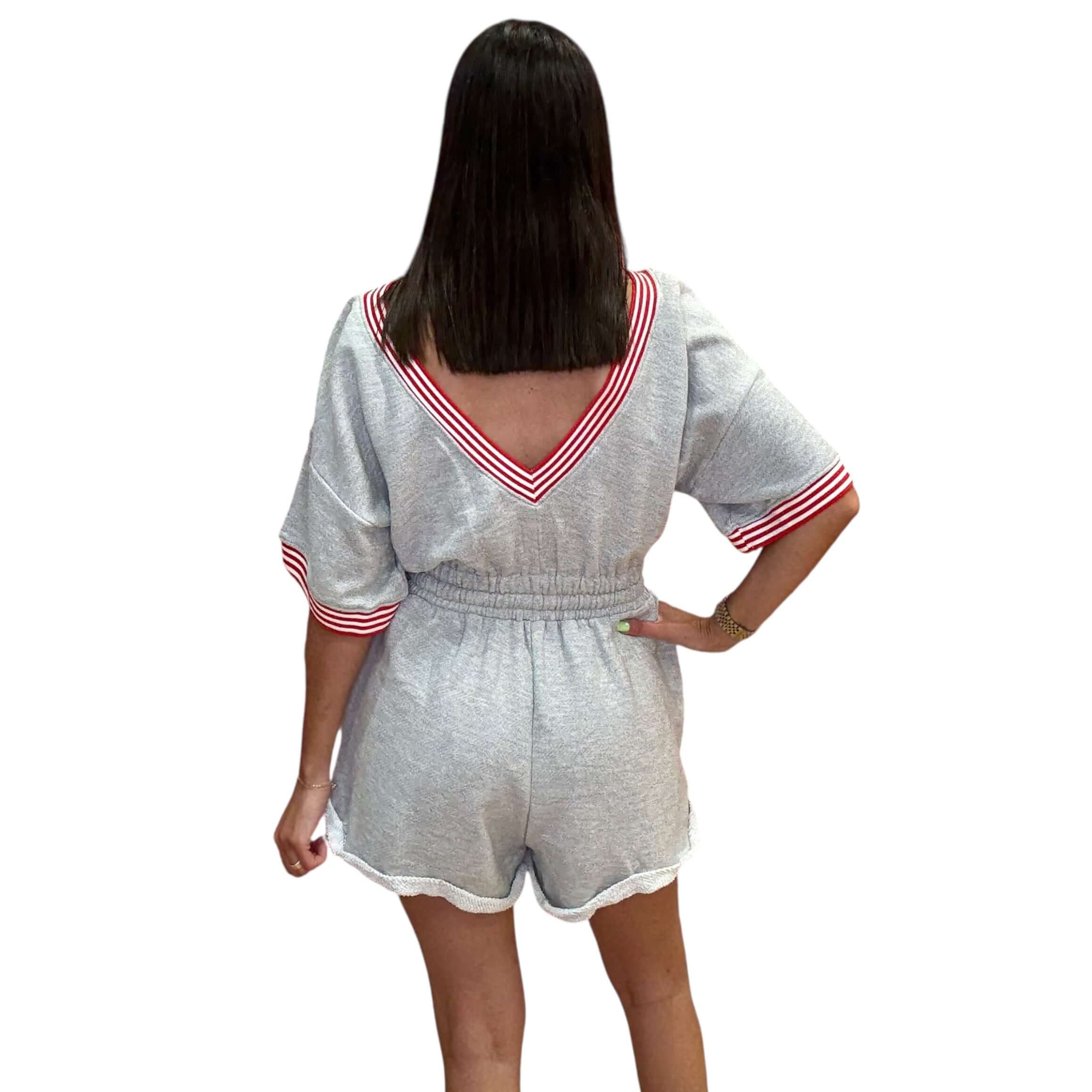 Heather Grey Terry Romper – Alicia DiMichele Boutique