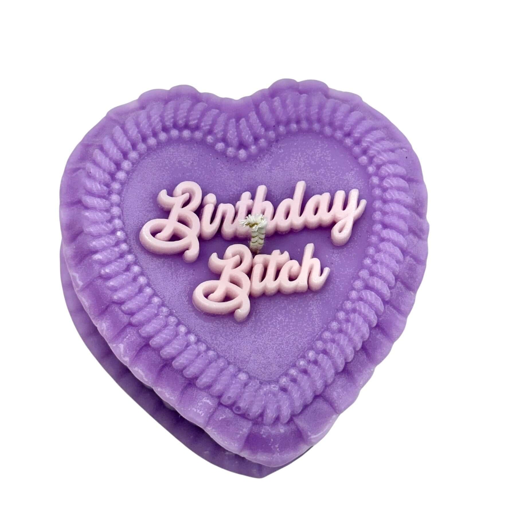 Birthday B*tch Heart Candle – Alicia DiMichele Boutique