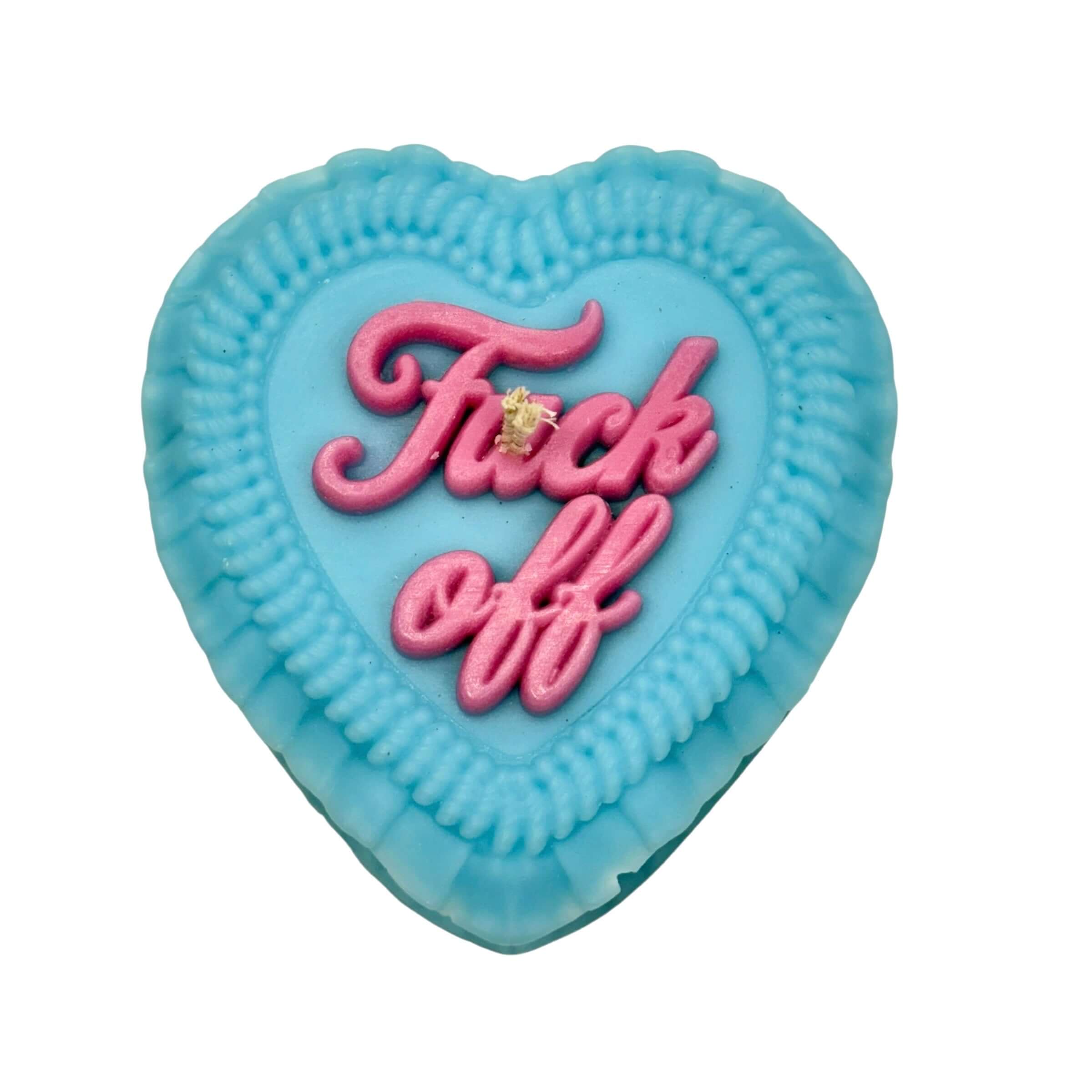 F*ck Off Heart Candle – Alicia DiMichele Boutique