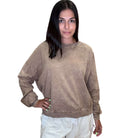 Mocha Open Back Terry Top – Alicia DiMichele Boutique