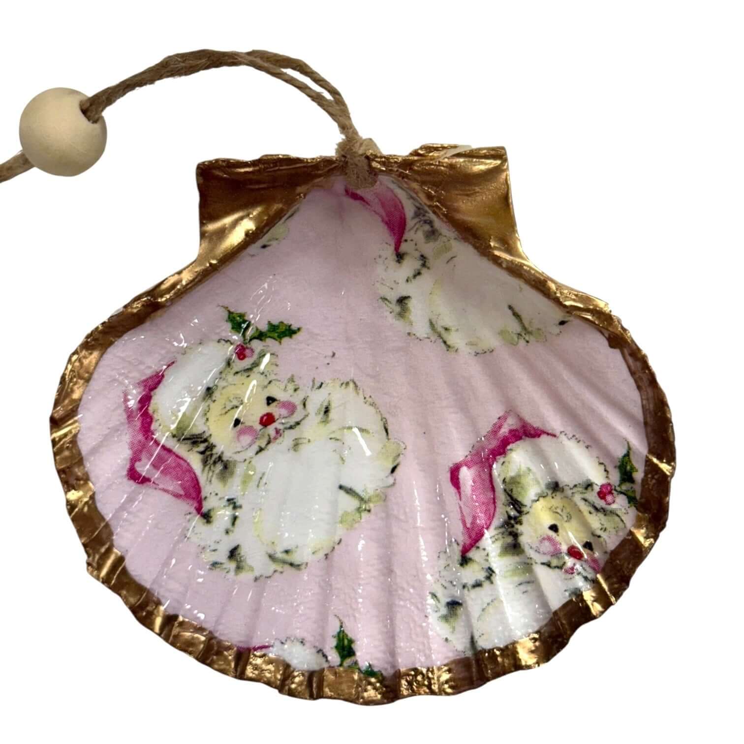 Vintage Santa Shell Ornament – Alicia DiMichele Boutique