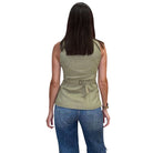 Linen Long-Line Buttoned Vest – Alicia DiMichele Boutique