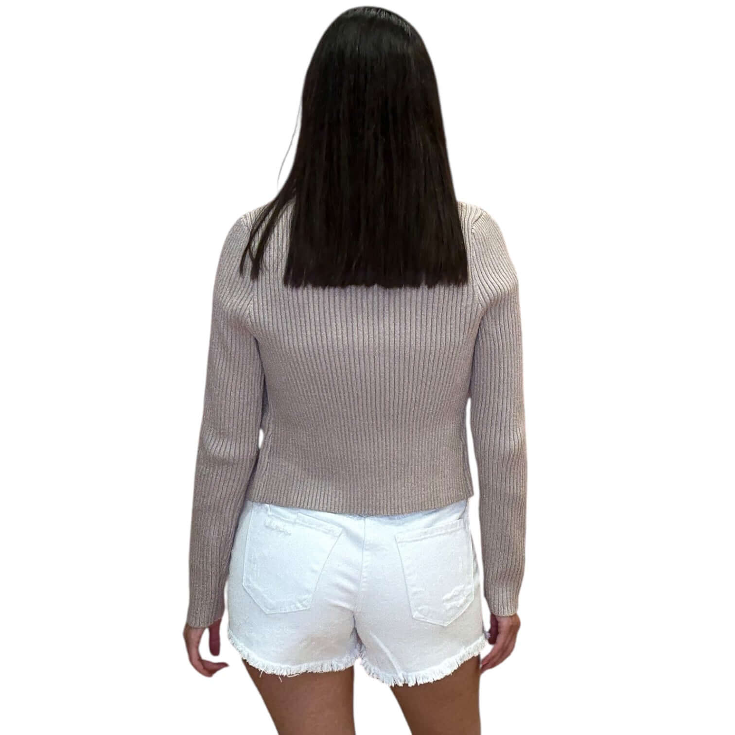 Ribbed Tube Top Cardigan Set -Mocha – Alicia DiMichele Boutique